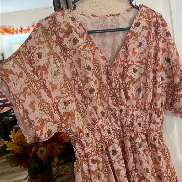 NWT L CUPSHE Floral Pink Dress - Picture 2 of 5